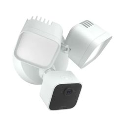 BLINK Wired Floodlight Camera - Smart Security Camera - 2600 Lumens, HD Live View - Enhanced Motion Detection - Built-in siren - Works with Alexa - Wh