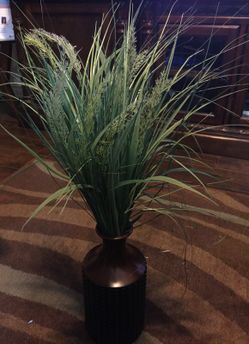 Green artificial flowers
