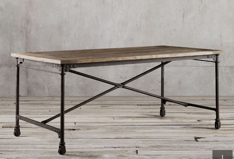 Restoration Hardware RH Flatiron Desk Table 60” X 34”