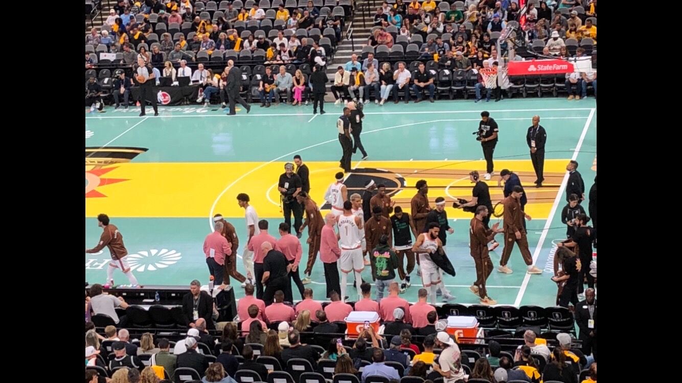 San Antonio Spurs vs Minn playoffs lower level tickets front row