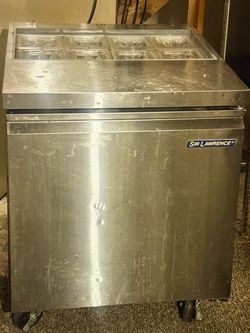 commercial grade refrigerated sandwich, table single door