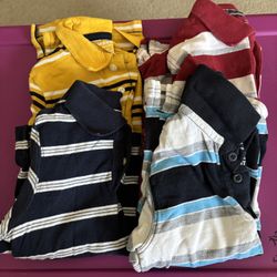 4 Long-sleeve 4t Boys Collard Shirts
