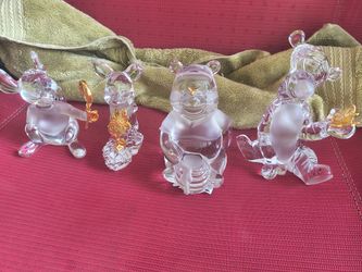 Lenox Disney Full Lead Crystal - 4 Piece Winnie The Pooh And Friends Collection