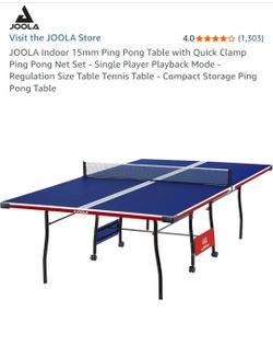 Ping pong table