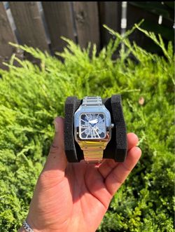 Stainless steel men’s watches 40mm santos