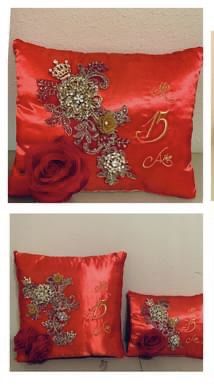2 Cojines Para Quinceañera / XV Pillows