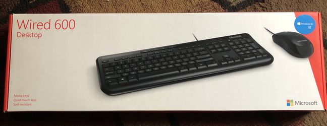 Desktop keyboard with mouse/wired