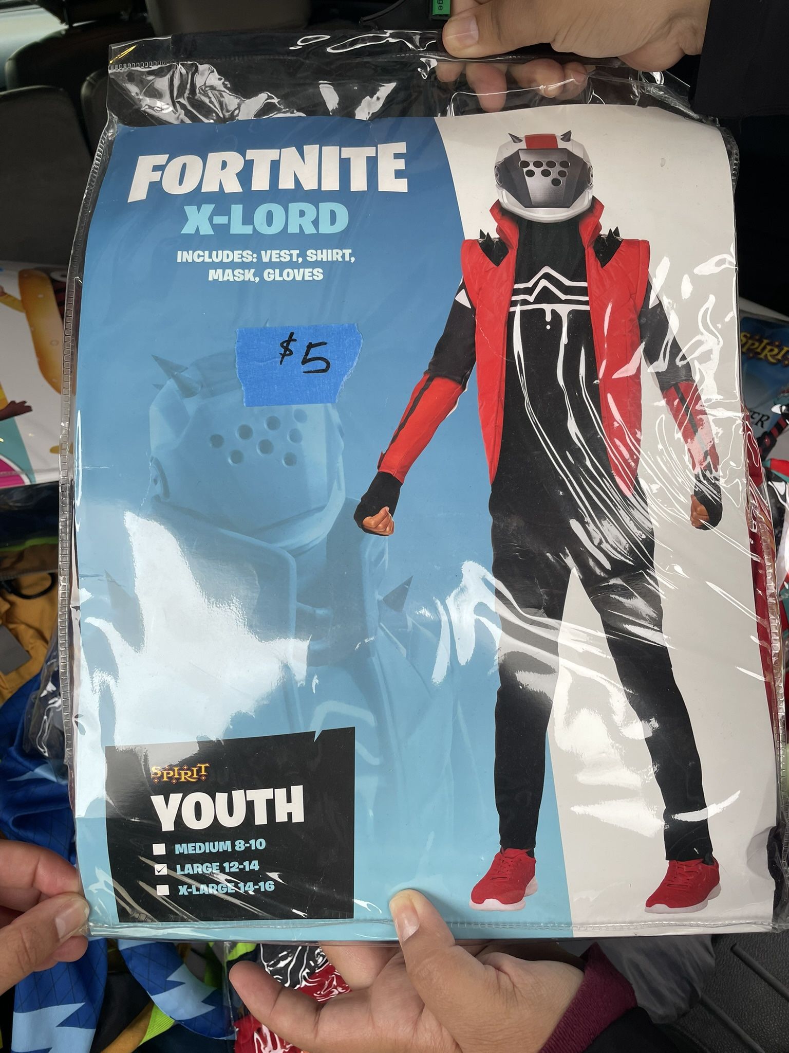 Fortnight X-Lord Halloween costume, Large 12-14
