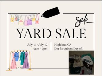 Yard sale for july 11, 12