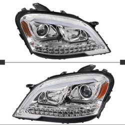 Mercedes Benz W164 ML320 LED Sequential Strip Projector Headlight Fits 2009-2011 