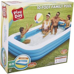 Family Out Door Pool With Free Inflator.