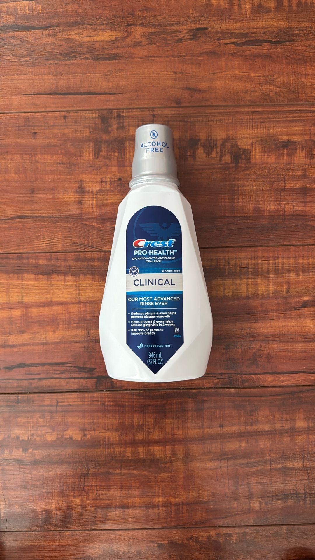 Crest Peo-Health CPC Antigingivitis/Antiplaque CLINICAL Oral Rinse; Alcohol Free: Deep Clean Mint 1 Liter