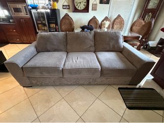 Large Modern Gray Sofa – Super Comfortable – Great Condition –