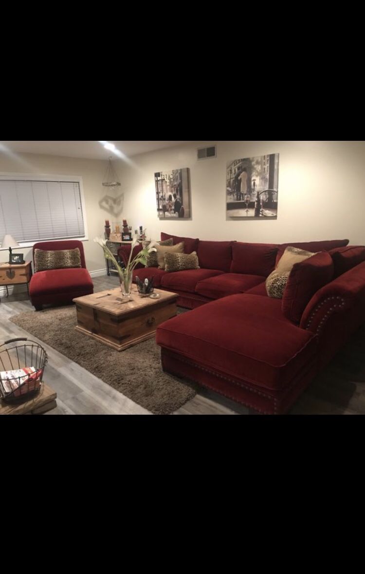 French country L shape couch
