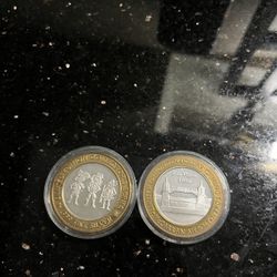 Casino Silver Tokens
