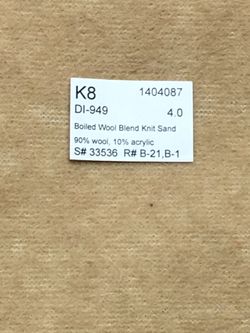 New Boiled Wool Blend Sand Fabric 4 yards