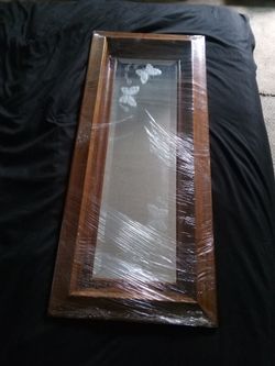 Tall Wood Mirror