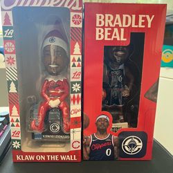 Klaw on the wall limited edition + Bradley Beal Clippers Bobbleheads