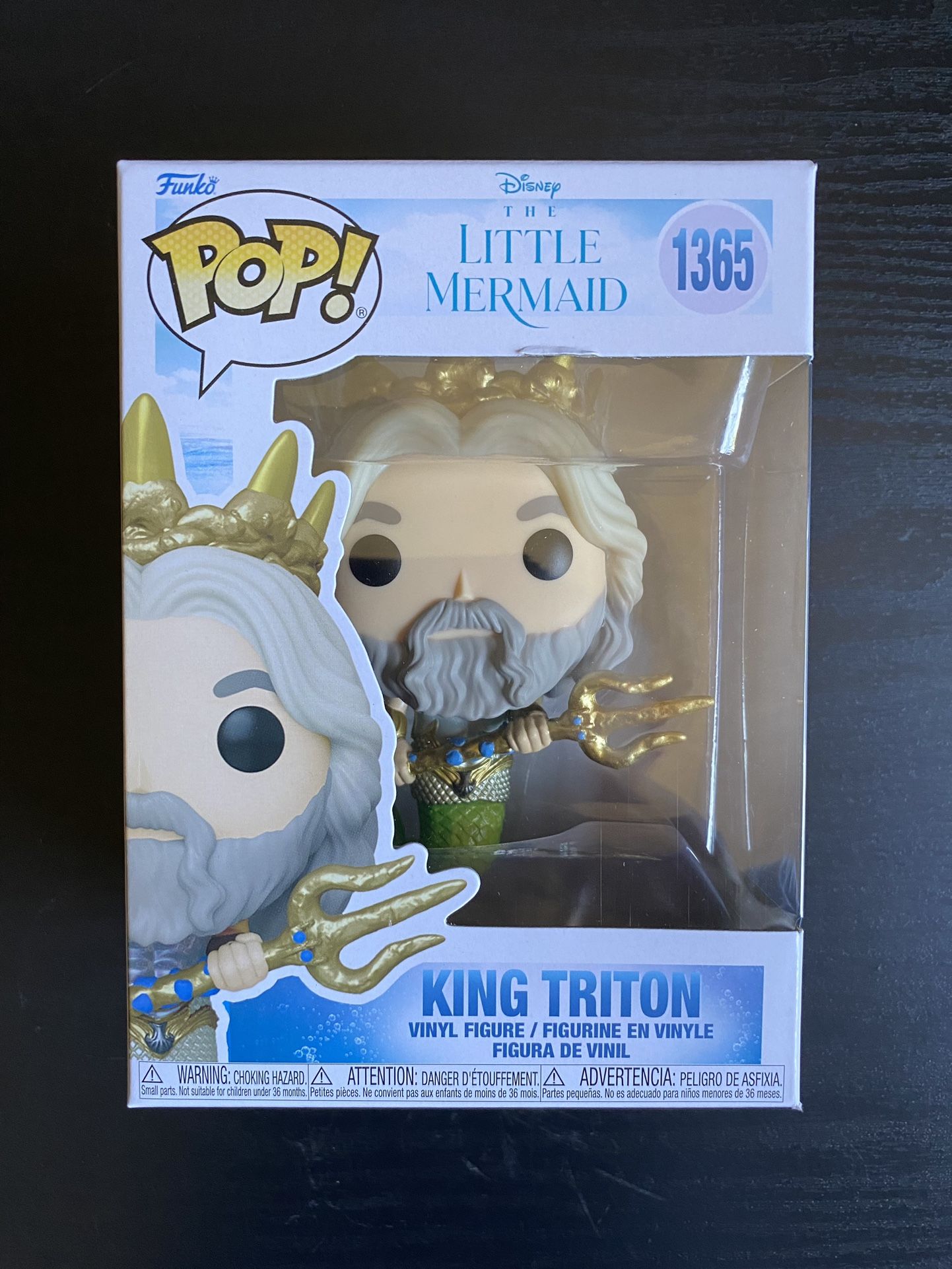 The Little Mermaid 2023 King Triton Funko Pop for Sale in