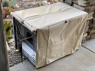 Dog Crate Cover 24.0"' L x 18.0" W x 20.0" H with Breathable Mesh, Dura