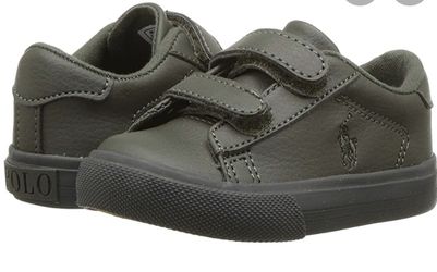 Toddler Boys Olive Green Polo Ralph Lauren Shoes kids SZ 10