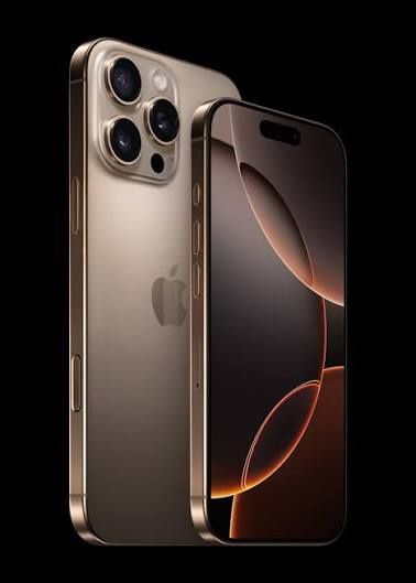iPhone 16 Pro - Desert Titanium - 1 TB - Spigen Clear Case And Glass Protector