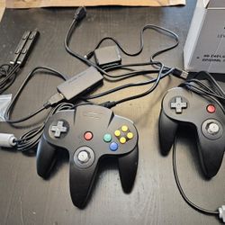 N64 3rd Party Controllers + N64 HDMI adapter + Misc Nintendo Parts
