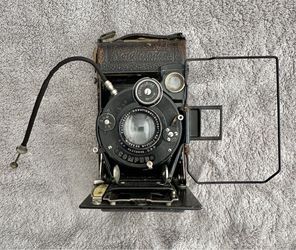 *** RARE, VINTAGE VOIGTLANDE FOLDING CAMERA w/ KOPAR LENS/COMPU SHUTTER ***