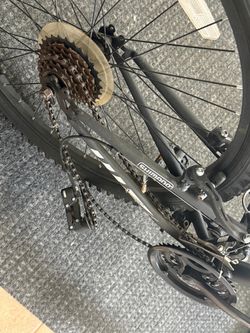 Black Mountain Bike with Shimano Drivetrain