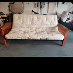 Solid Wood Futon Sofa