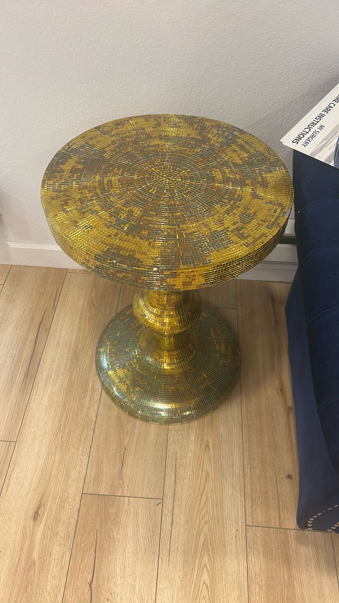 Golden Trophy End Table