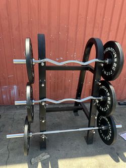 Olympic Curl BarBar Or Straight Bar Set
