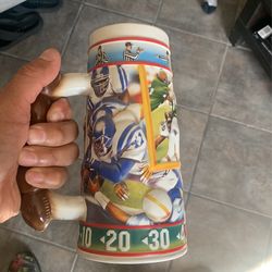 Sports Action Series “Touchdown!” Budweiser Football Stein