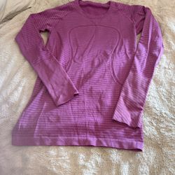 Lululemon Pink Running Top Size 8