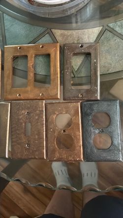 Epoxy resin plug & switch cover plates.