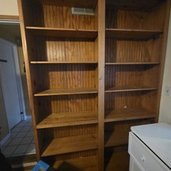 Wood Bookshelves