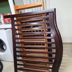 Wooden twin size bed frame