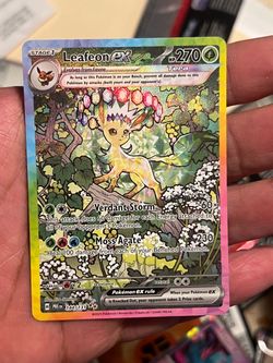 Leafeon ex Tera Pokémon Card 144/131 Secret Rare