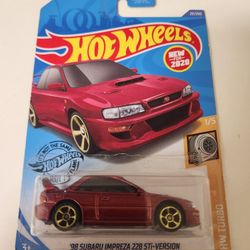 Hot Wheels '98 Subaru Impreza 22B Sti-version Red