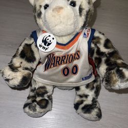 Vintage build a bear plush warriors jersey