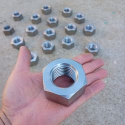 Stainless steel nuts, 1 1/2"