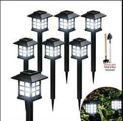 6pcs Solar Outdoor Lights, IP44 Pathway Lights, LED Landscape Garden Lights, Random Colors Only, Suitable Fo R Paths, Driveways, Courtyards, And Lawn