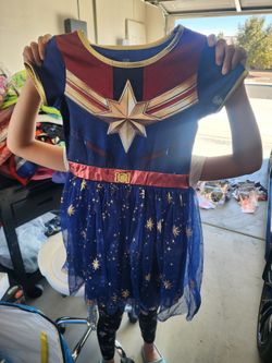 Girls 7-8 captain marvel dress