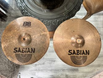 Sabian B8Pro 14" Medium Hi-Hat Cymbal Set Brass Percussion Instrument Music $75