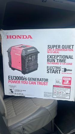 Honda EU 3000 super quiet generator
