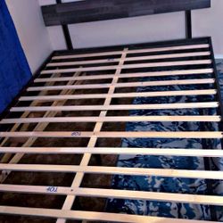 Brand New Bed Frame  One Nightstand