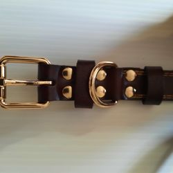 Trevano Genuine Leather Dog Collar