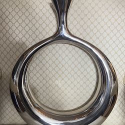 1990s Silver Tone Aluminum Vases