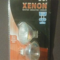 Xenon 50 Watt 12 Volt Halogen 2 Bulbs Pack Feit Electric 5000 Hrs EXN Reflector Bulb GU5.3 BASE New