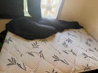 Bamboo Mattress with box spring and frame